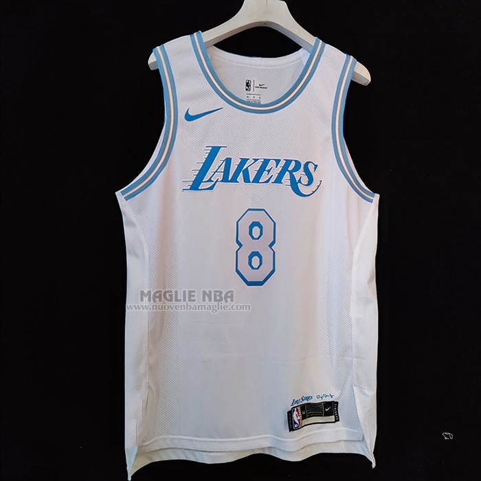 Maglia
 Kobe Bryant NO 8 Los Angeles Lakers Citta
 Autentico
 2020-21 Bianco
